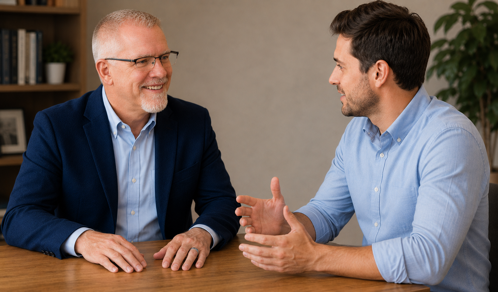 Sales coach Barton Eby in a one-on-one discovery conversation with a client